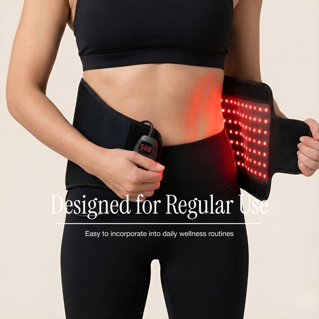 Infrared Red Light Therapy Wrap Belt for Waist, Back & Body Comfort