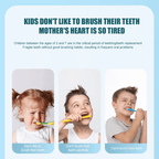 LittlePure U-formet elektrisk tandbørste til spædbørn med batteri