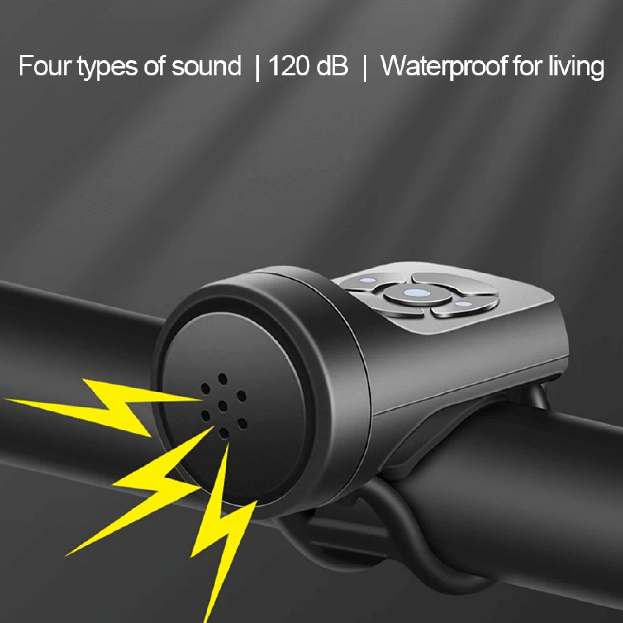 Penggera Basikal USB LumaGuard 120dB Dengan Empat Mod Untuk Perjalanan Bandar dan Laluan