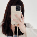 Custodia portafoglio Celeste per iPhone con scomparti per carte, ideale per professionisti impegnati