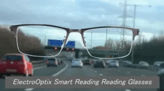 Duitse slimme progressieve bril ontworpen voor lezen of autorijden met snelle kleurverandering