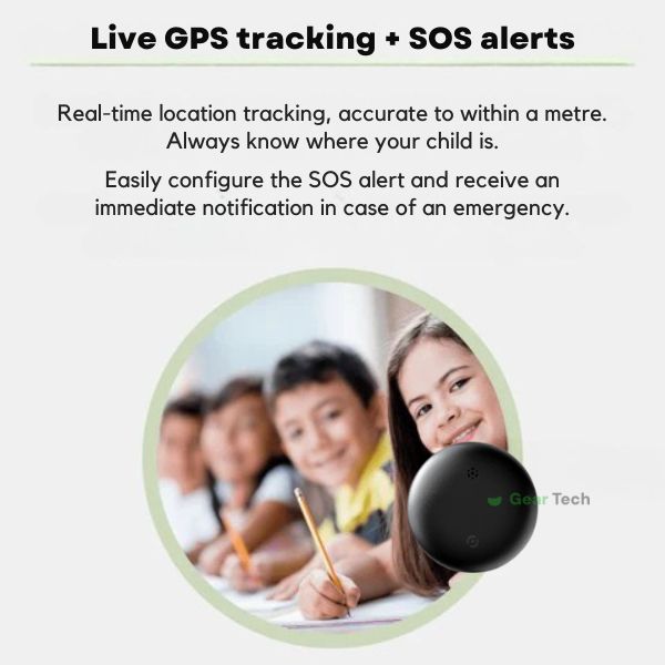 NexaKids Waterproof GPS Tracker With Real-Time Tracking No Subscription