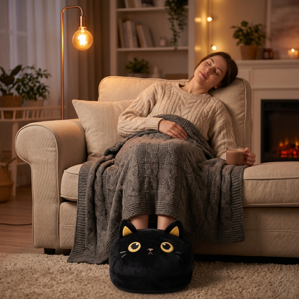 CatPaw Comfort zahřívá studené nohy pomocí vibračního masážního přístroje