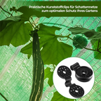 Clips resistentes de plástico para tela de sombra con instalación fácil para jardín