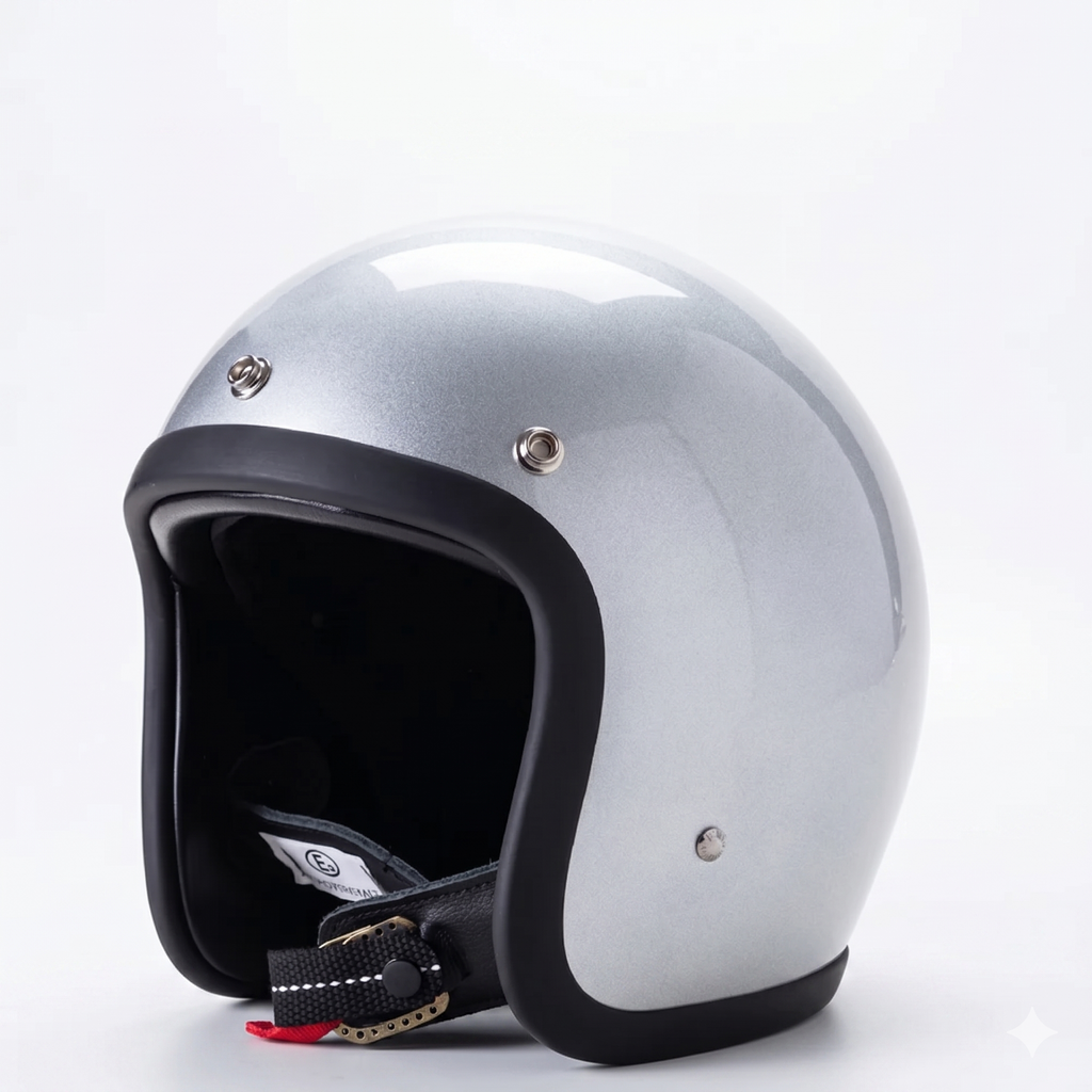DOT- og ECE-certificeret vintage-åben motorcykelhjelm | petprovac