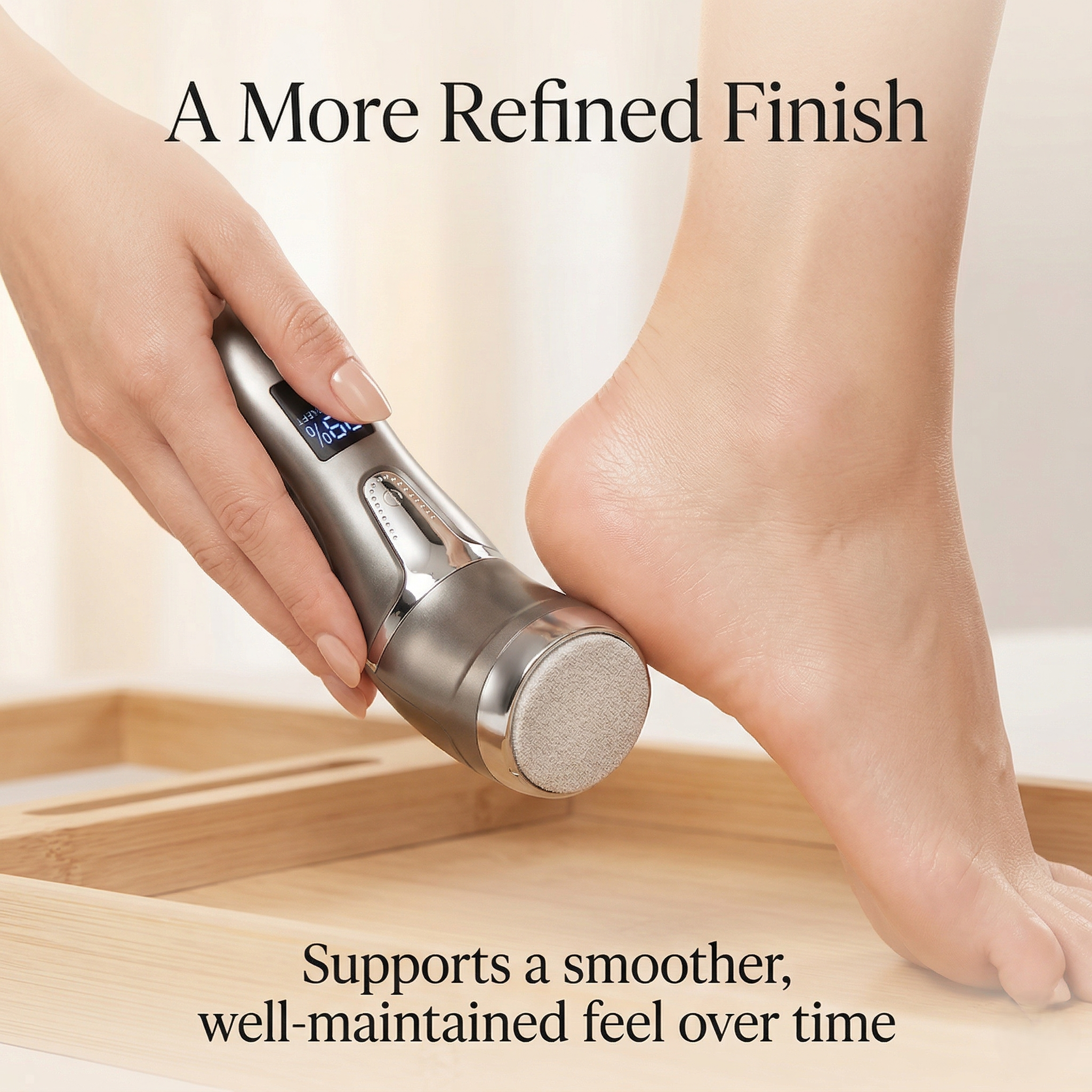 Rechargeable Foot File With Dust Collection System