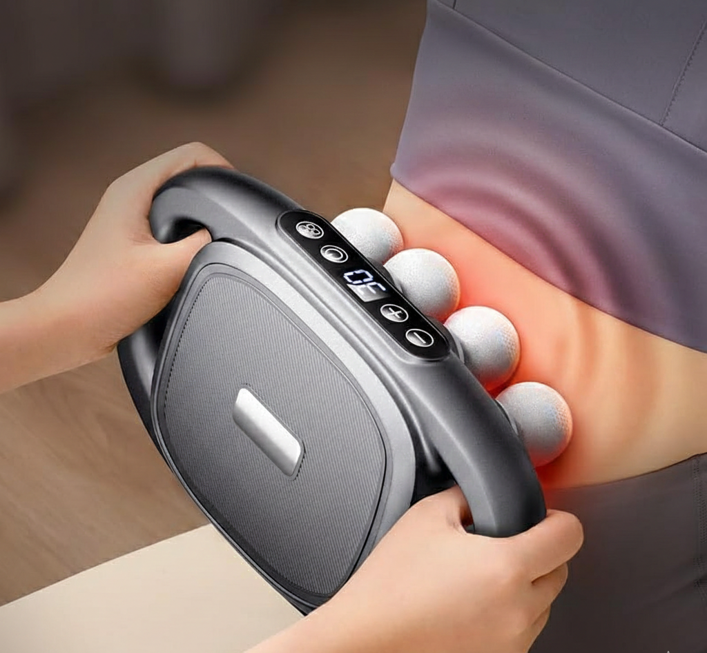 Massageador Profissional de Tecidos Profundos com Dezasseis Cabeças para Recuperação Muscular Direcionada
