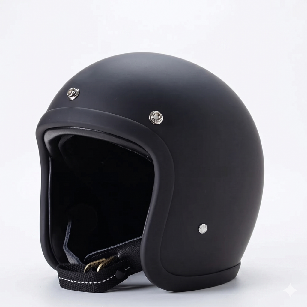 DOT- og ECE-certificeret vintage-åben motorcykelhjelm | petprovac