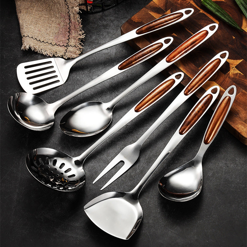 Set Peralatan Dapur Keluli Tahan Karat 10-Piece Viretta Dengan Pemegang Ergonomik