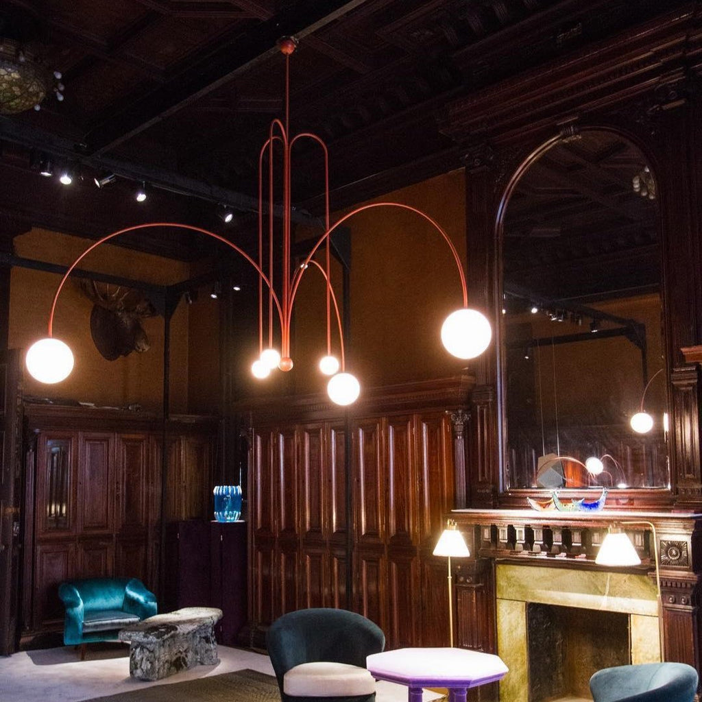 Lampu Gantung Nova Crest Dengan Reka Bentuk Gantung Dramatis Untuk Bilik Makan dan Pintu Masuk