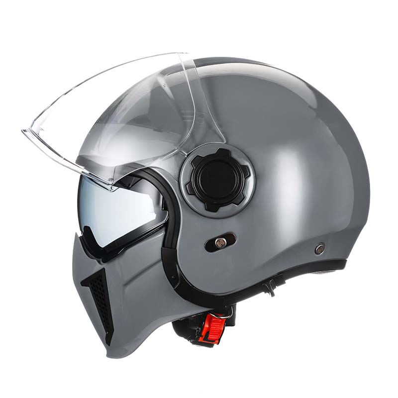 Vintage Twin Lens Modular Helmet DOT ECE Certified For Riders Breathable