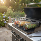 Stainless Steel Grill Basket Set Of 2 With Twist Lock For Easy Grilling