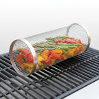 Stainless Steel Grill Basket Set Of 2 With Twist Lock For Easy Grilling