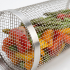Stainless Steel Grill Basket Set Of 2 With Twist Lock For Easy Grilling