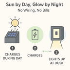 Lampu Dinding LED Suria Tanpa Wayar Nexora untuk Laluan, Patio dan Taman