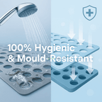 ハイドラセーフ 滑り止め浴室マット、衛生的、かび防止