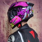 Kask zimowy LVS-701 z pełną osłoną twarzy i podwójnym systemem wizjera