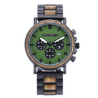 TimberLuxe Houten Horloge 3ATM Met Inclusief Cadeauverpakking Waterbestendig Voor Heren