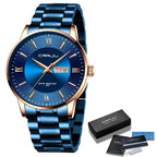 Men’s Stainless Steel Waterproof Sport Quartz Watch