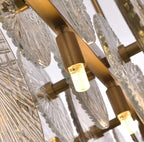 Lampadario circolare in vetro Bellara in oro | Petprovac