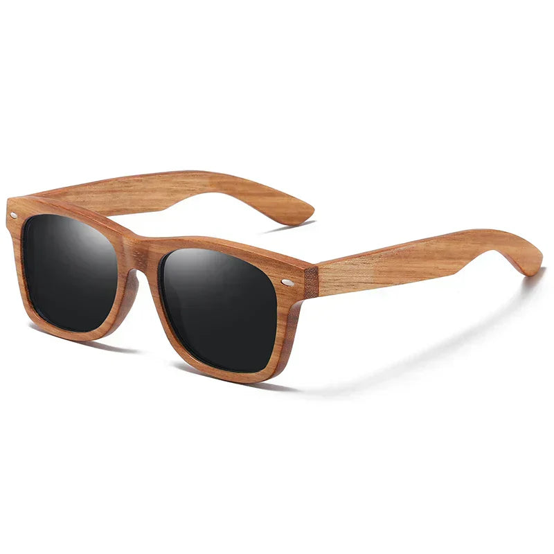 Lunettes de soleil en bambou Verdaro avec verres polarisants UV400 de qualité supérieure