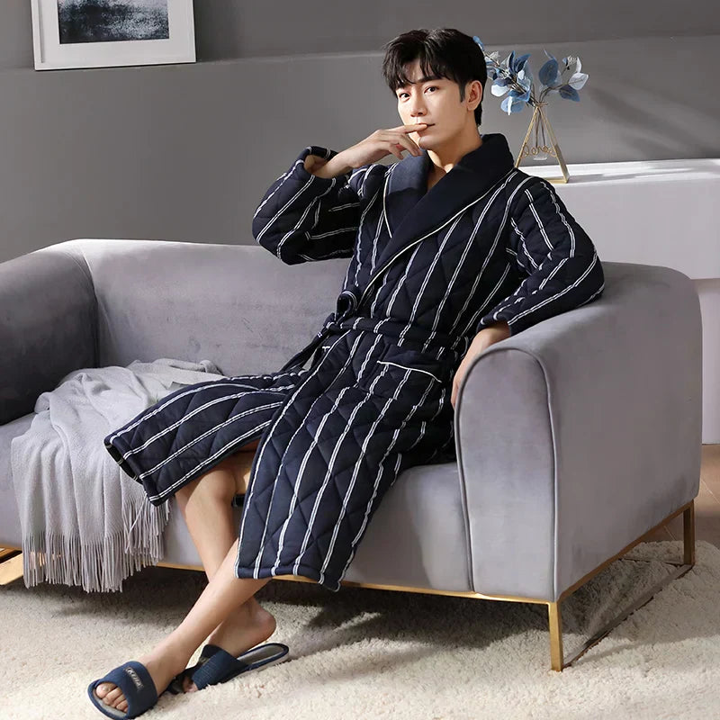 Albornoz acolchado de invierno CozyLayer con abrigo de 3 capas