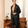 Men's Satin Robe Ensemble For Comfort On Quiet Evenings