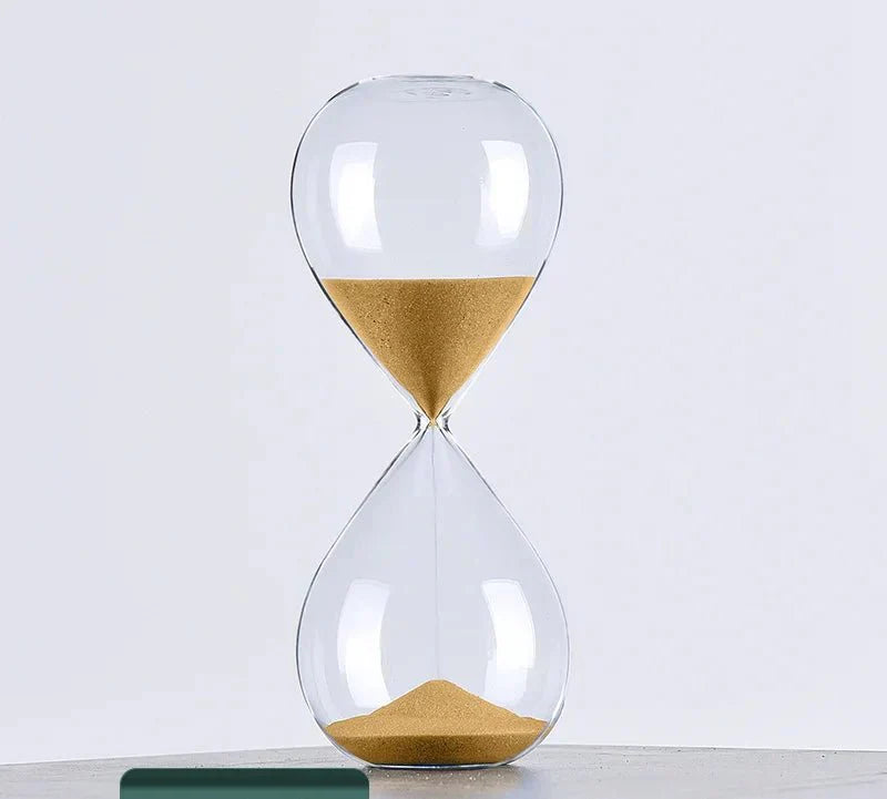 Glass Sand Timer | Stylish Decoration with 5/10/30/60 Minutes Indication