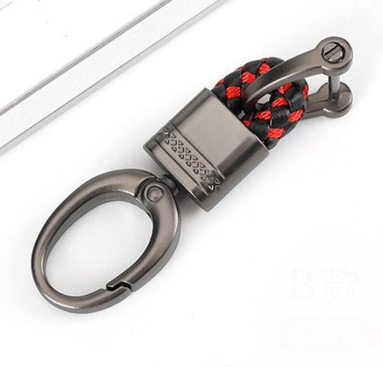 Braided loop keychain for car keys