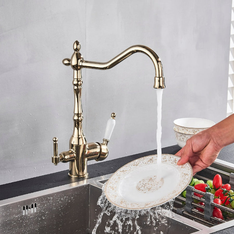 Rubinetto da cucina Hamilton Classic con filtrazione e rotazione a 360 gradi