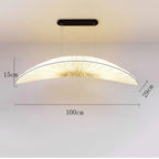 Aurelia Segeltuch Kronleuchter Weiß LED Pendelleuchte