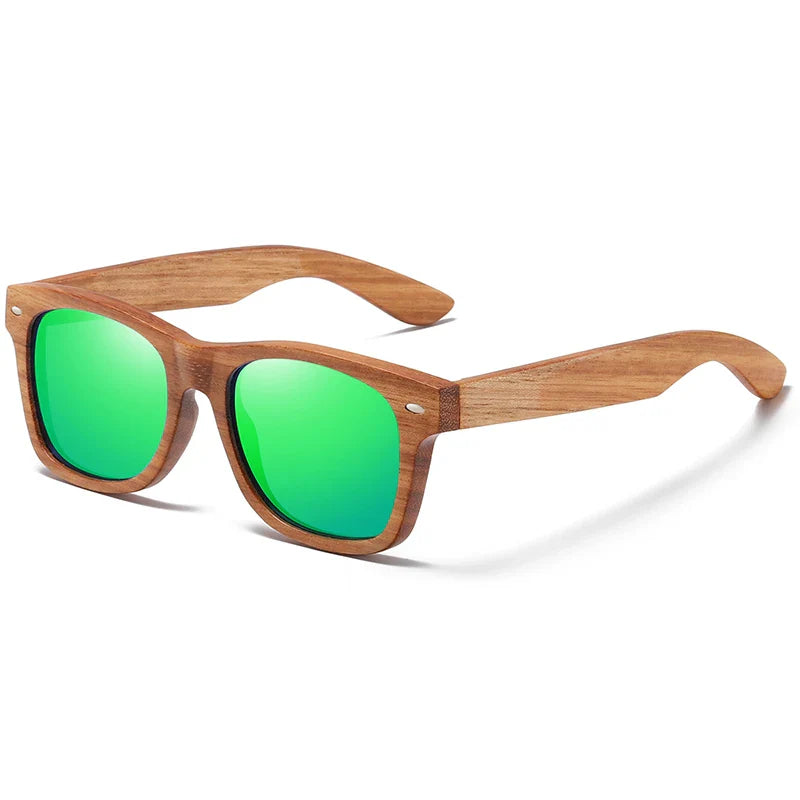 Lunettes de soleil en bambou Verdaro avec verres polarisants UV400 de qualité supérieure