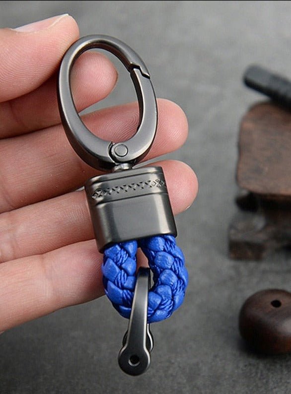 Braided loop keychain for car keys