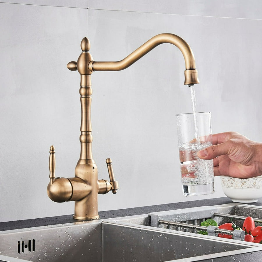 Rubinetto da cucina Hamilton Classic con filtrazione e rotazione a 360 gradi