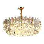 Liora Rund LED-lampe med gyllent krystall