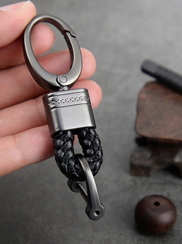 Braided loop keychain for car keys