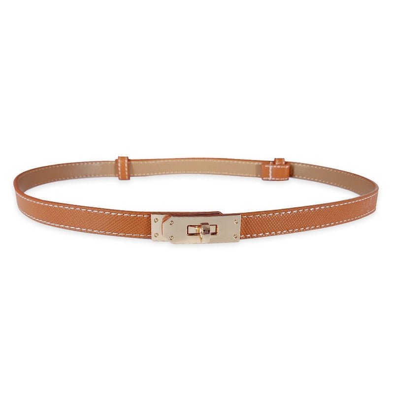 adjustable women's leather belt