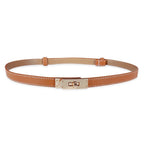 adjustable women's leather belt