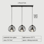 Mørk skandinavisk LED hengelampe | Petprovac