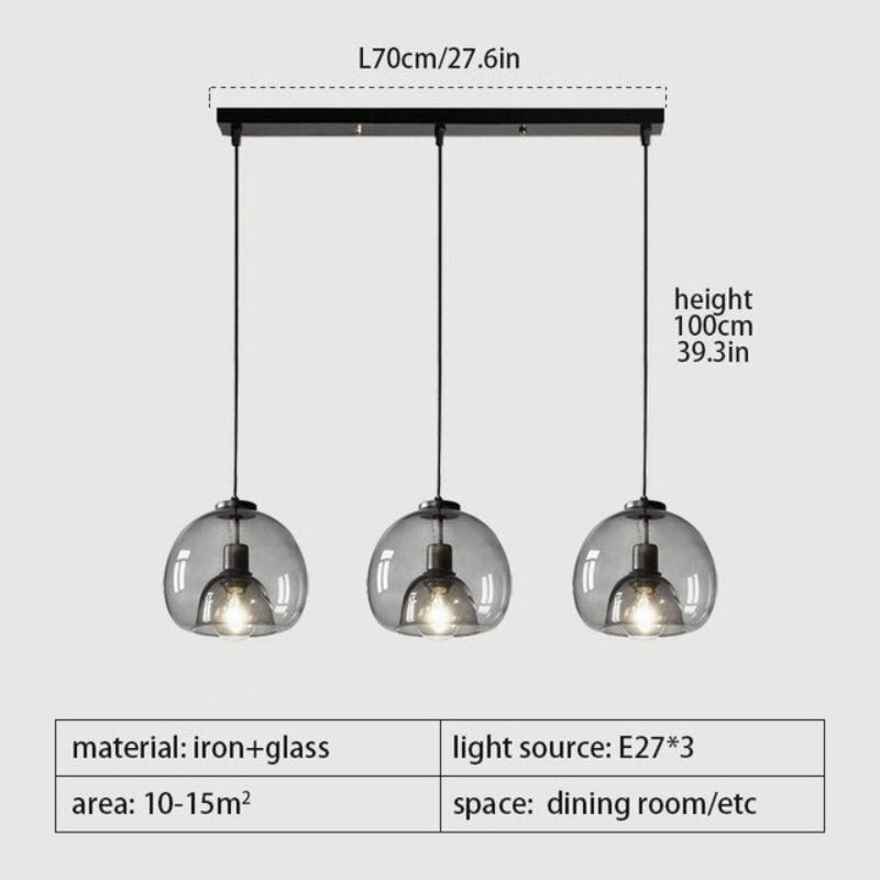 Dark Scandinavian LED Pendant Light | Petprovac