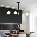 Lyra északi üveggömb mennyezeti lámpa E27 LED izzókkal