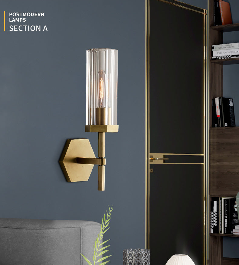 AstraLux Kristalli LED-seinävalaisin Kirkkailla Lasikupuilla