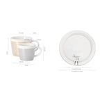 Creative dynamic SLR cup Leopard anamorphic zebra cup Luycho coffee tea cup set with coaster 90ml-225ml