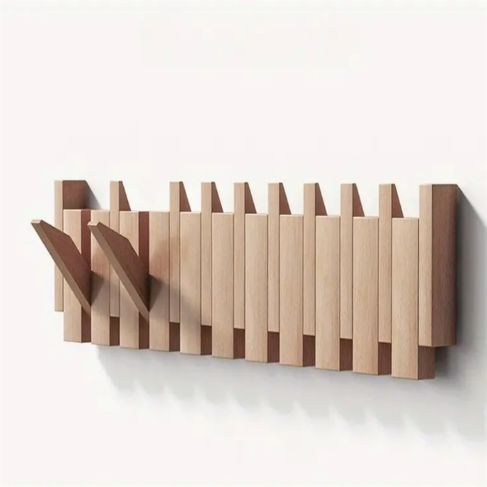 Handgefertigter Klavier-Garderobenständer Eleganter Holz-Organizer für Zuhause