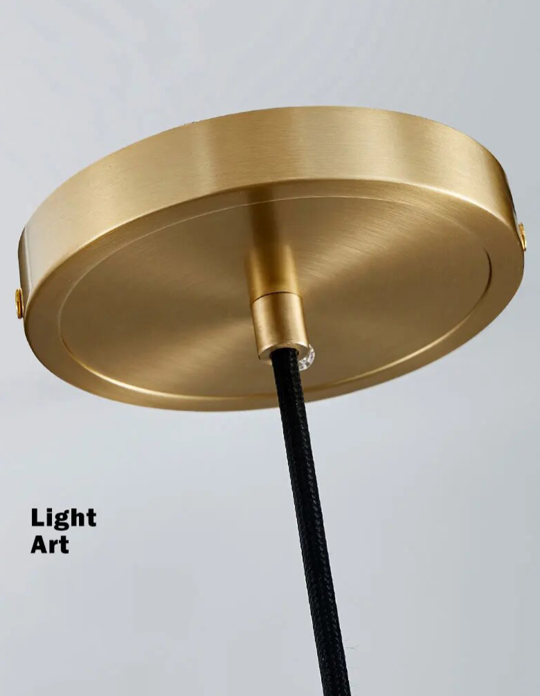 Lámparas colgantes LED de cristal K9 de cobre completo premium Asterra