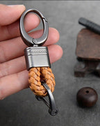 Braided loop keychain for car keys