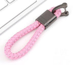 Braided loop keychain for car keys