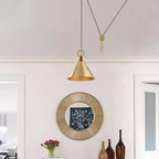 Gull takpendel lampe