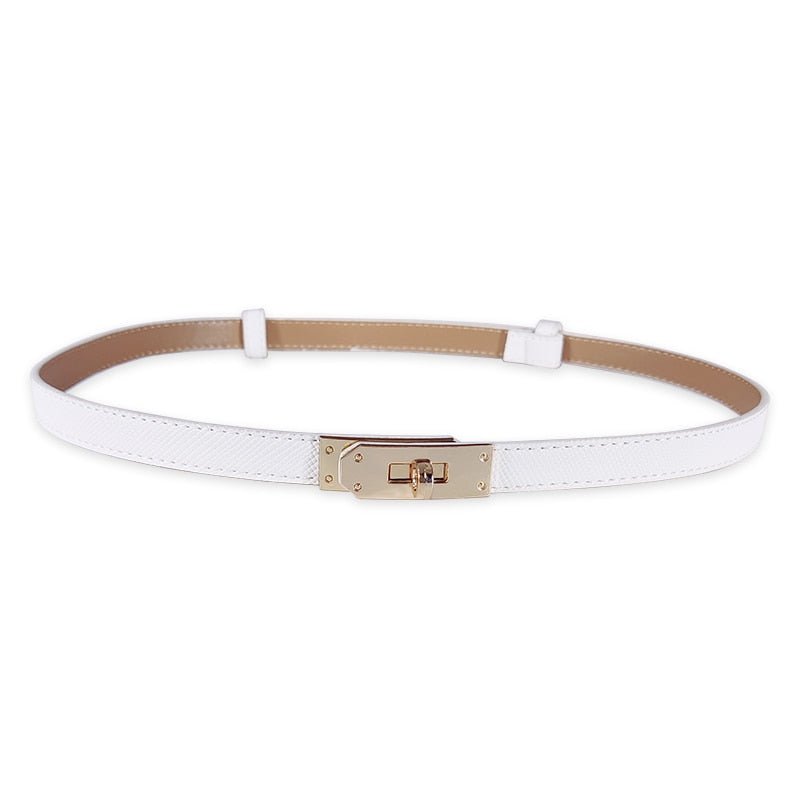 adjustable women's leather belt