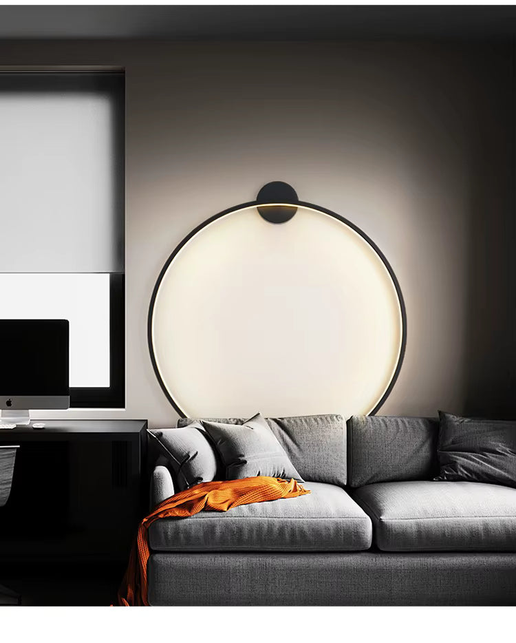 LumaNova Round Wall Light for Modern Minimalist Interiors